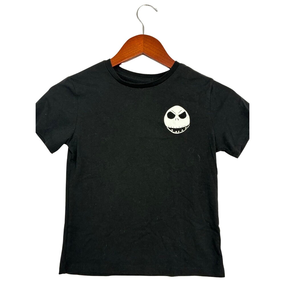 Disney Nightmare Before Christmas Jack Skellington Kids Shirt S 6/7 Black